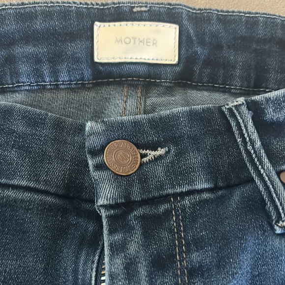 MOTHER denim The Looker Ankle Fray stretch No Play wash size 28 - Picture 4 of 6